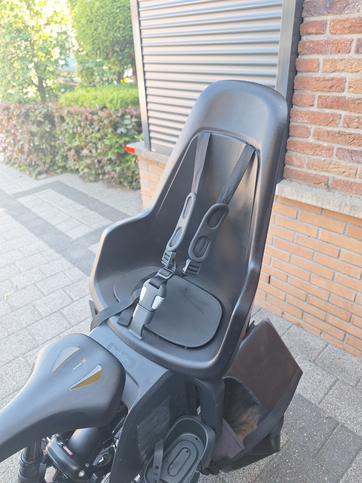 Bobike fietszitje Achter inclusief bevestigingsplaat, Ophalen of Verzenden, Gebruikt, Voetsteuntjes