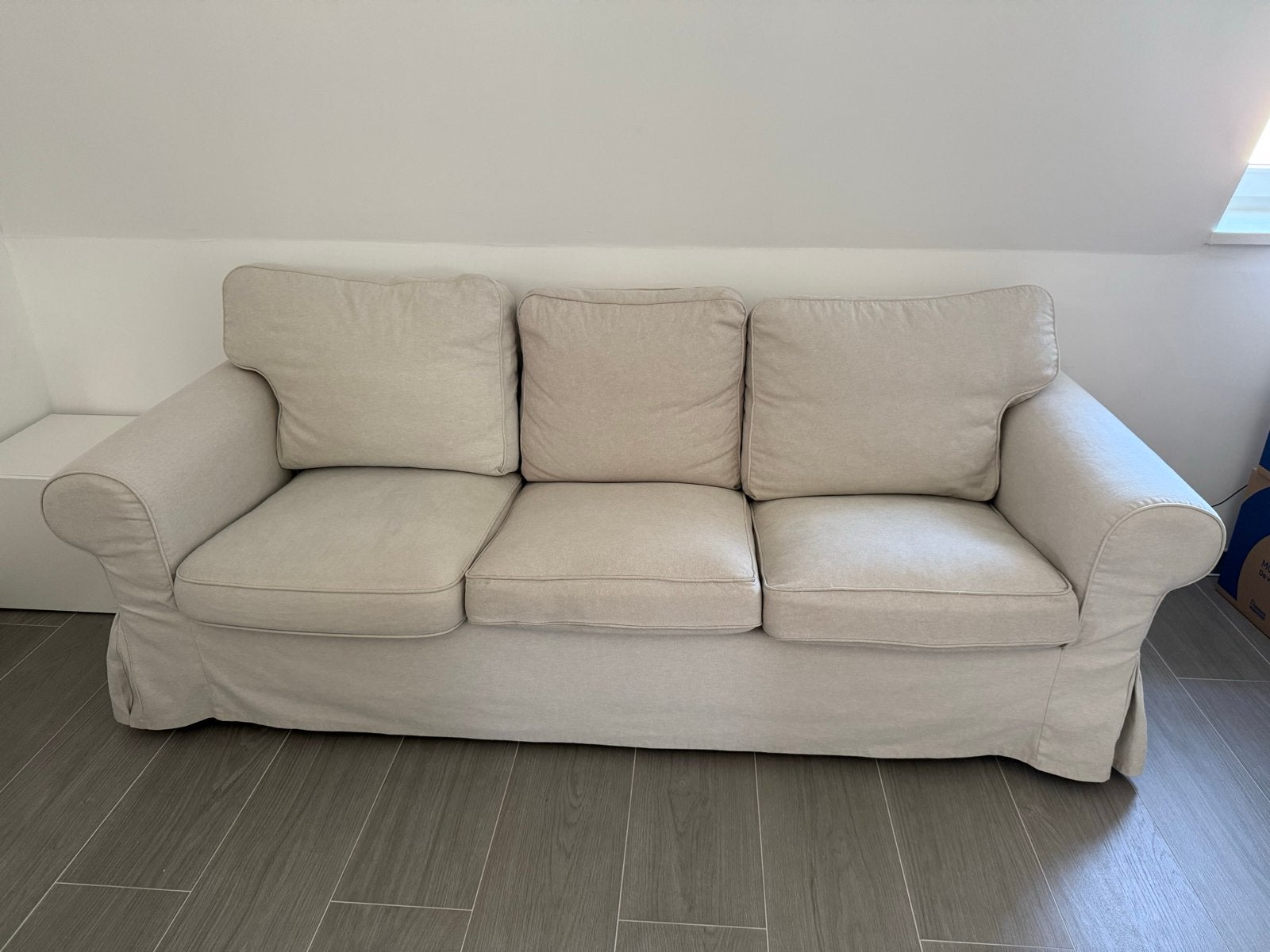 IKEA Ektorp hoezen 3-zitsbank - Beige, Huis en Inrichting, Ophalen, Gebruikt, Driepersoons, 75 tot 100 cm