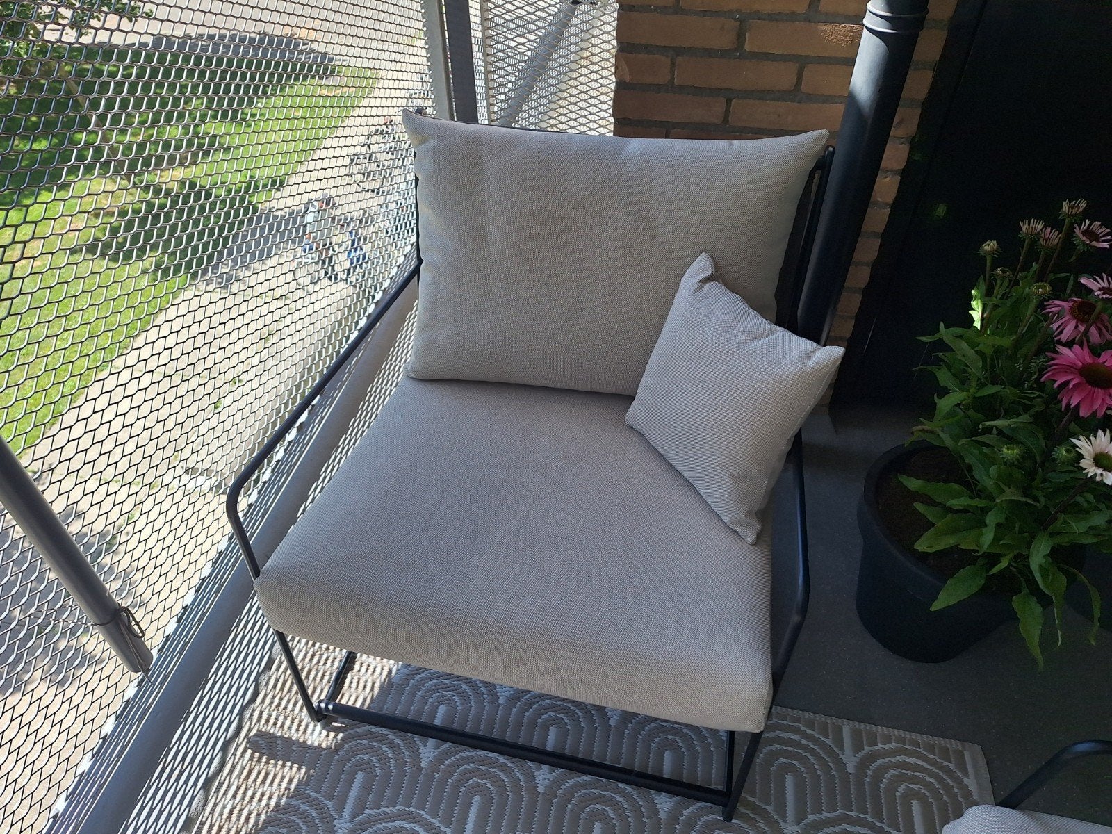 NOUS Garden Loungeset Vallera - 1 stoel en tafel, Ophalen, Bijzettafel, Meer dan 8 zitplaatsen, Loungeset