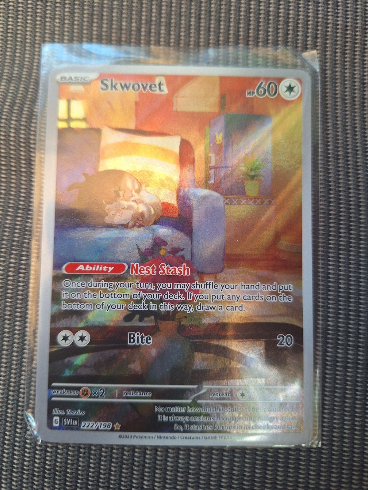 Mooie Skwovet Pokémon kaart - Zo goed als nieuw, Hobby en Vrije tijd, Verzamelkaartspellen | Pokémon, Zo goed als nieuw, Losse kaart