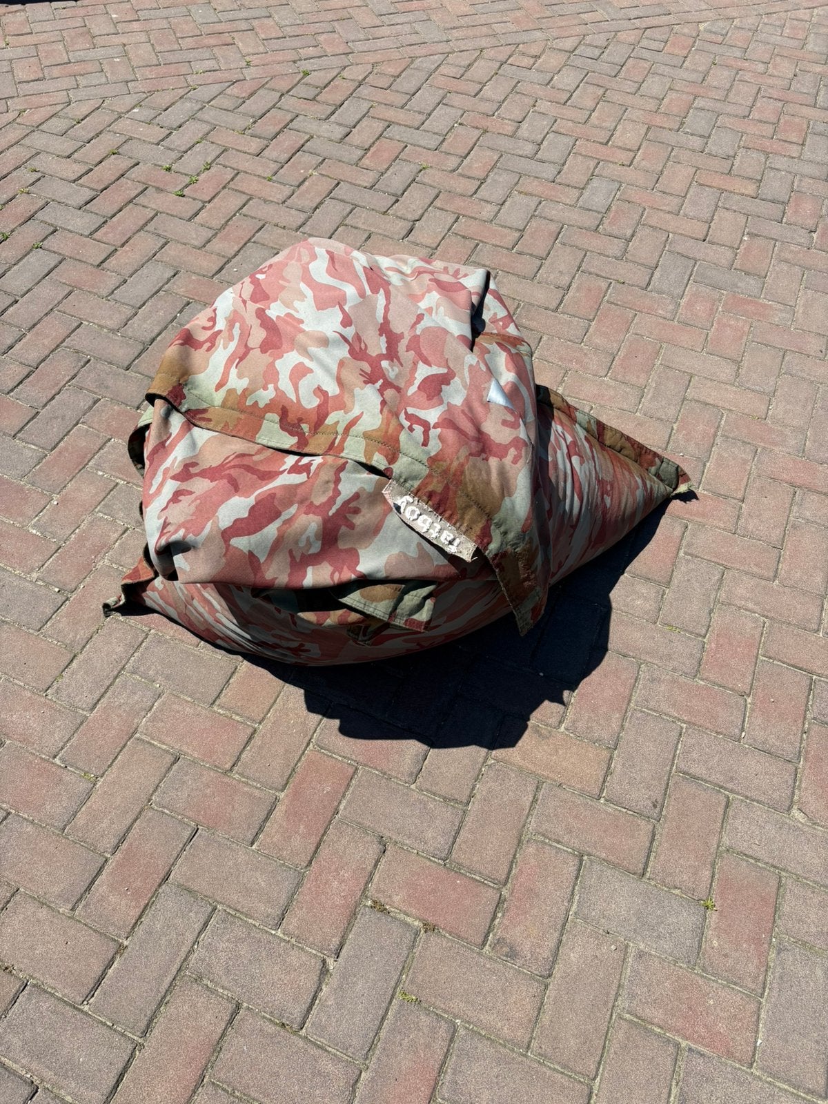 Fatboy camouflage gratis af halen, Ophalen, Gebruikt