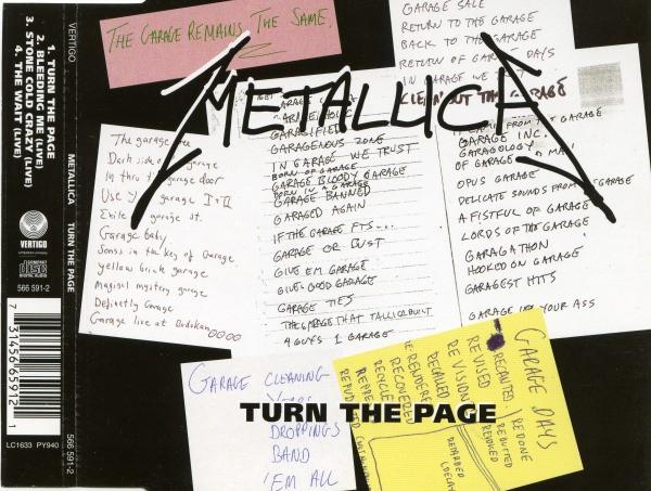 METALLICA CD SINGLE TURN THE PAGE, 6 singles of meer, Ophalen of Verzenden, Zo goed als nieuw, Pop