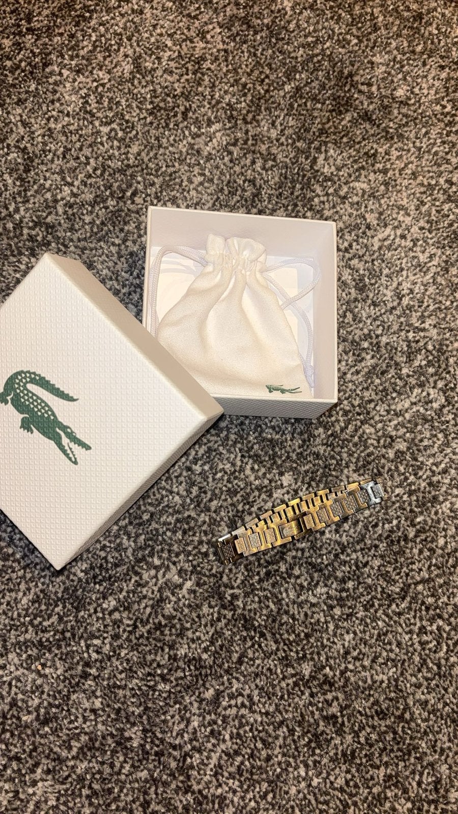 Lacoste horlogebandje - Zo goed als nieuw, Ophalen of Verzenden, Zo goed als nieuw, Staal, Overige merken