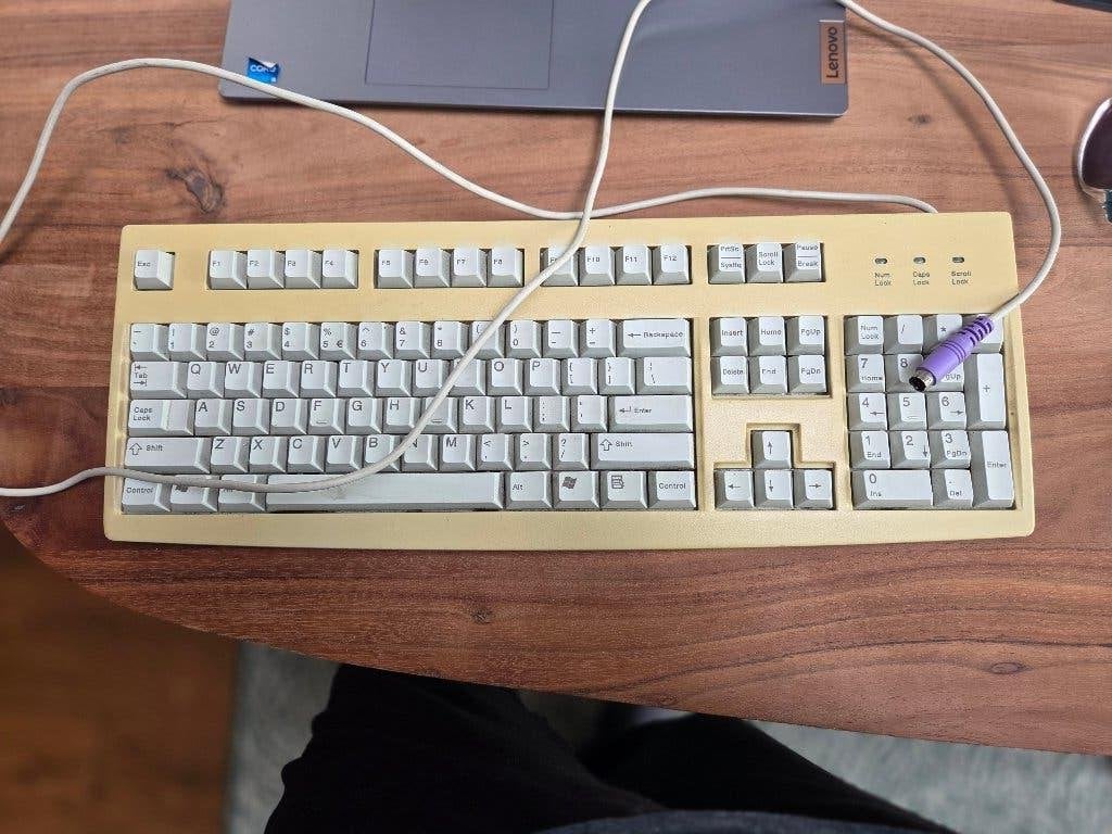 Cherry RS 6000 M toetsenbord – Made in Germany (PS/2), Computers en Software, Toetsenborden, Gebruikt, Qwerty, Bedraad, Ophalen of Verzenden