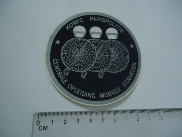sticker oud POLITIE ME Mobiele eenheid korps rijkspolitie, Verzamelen, Verzenden, Zo goed als nieuw, Bedrijf of Vereniging