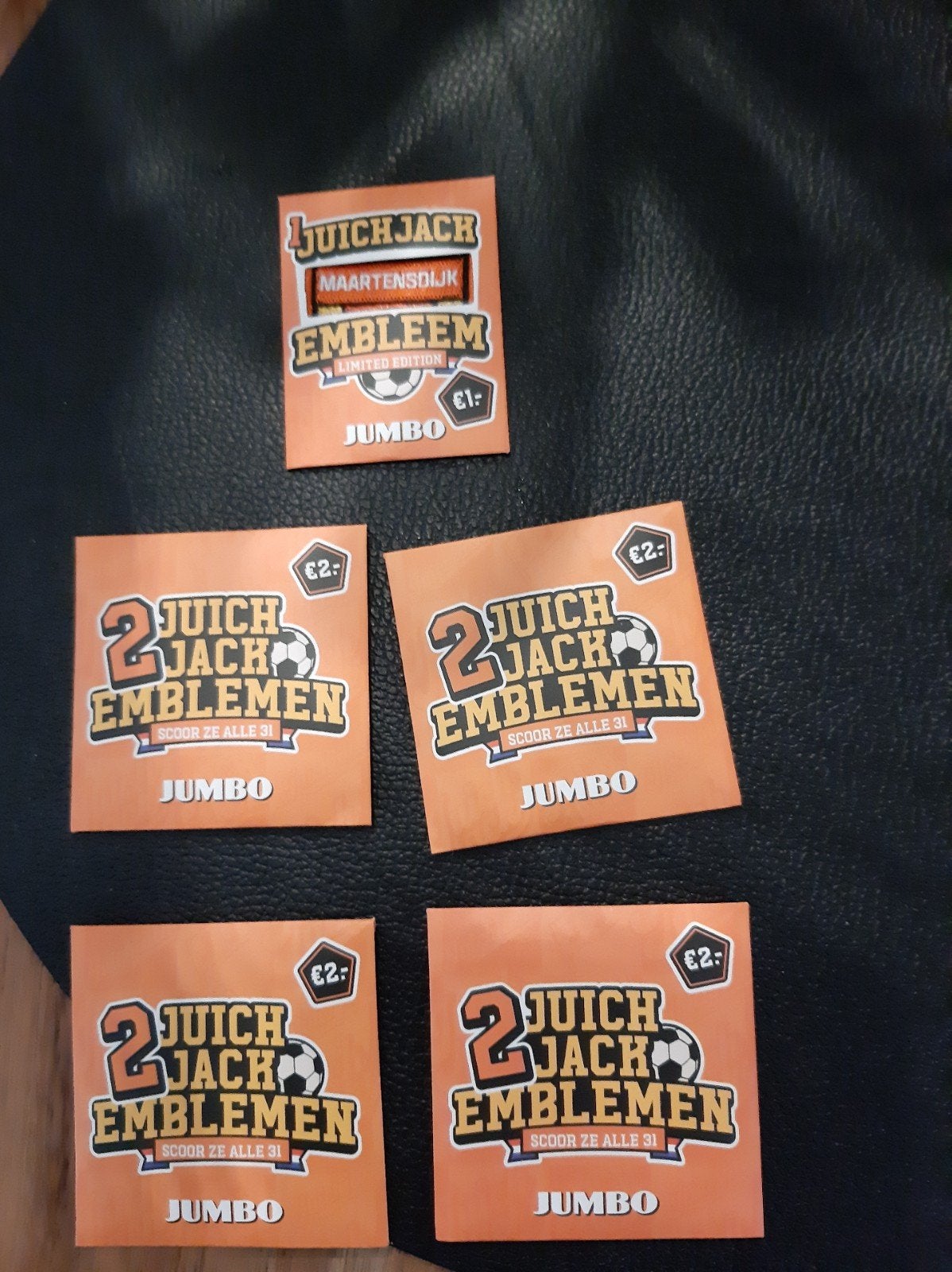 9 juich emblemen jumbo inclusief maartensdijk, Jumbo, Ophalen