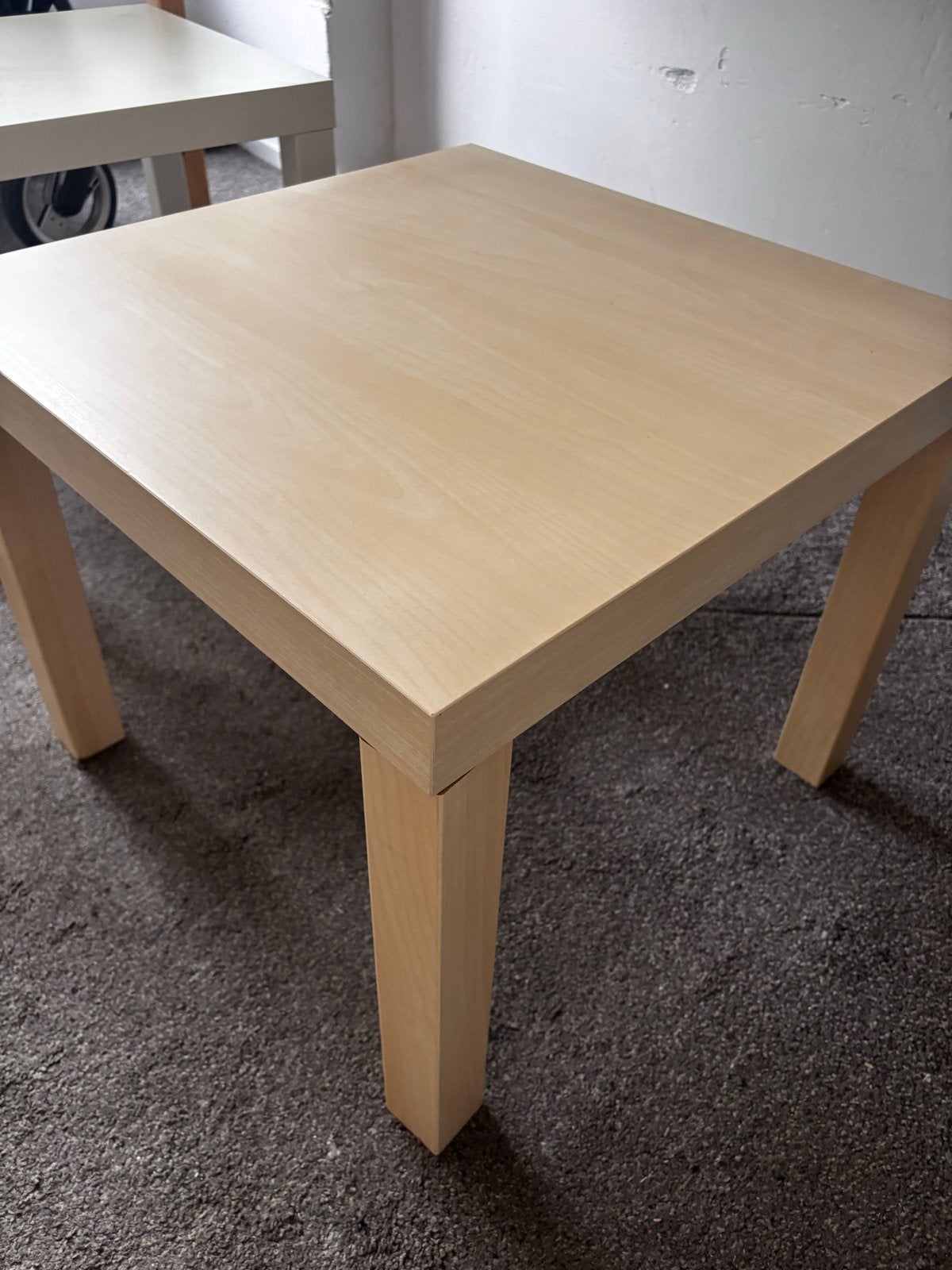 Houten bijzettafel - vierkant en veelzijdig (55x55cm), 45 tot 60 cm, Gebruikt, Vierkant, Hout