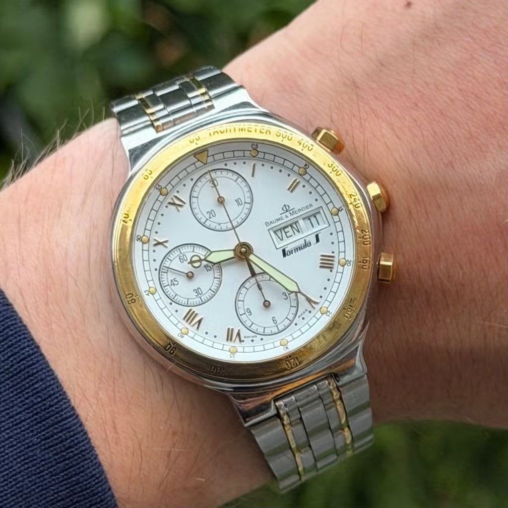 Baume & Mercier Formula S Chronograph – 39mm, Sieraden, Tassen en Uiterlijk, Horloges | Antiek, Overige merken, Polshorloge, Met bandje