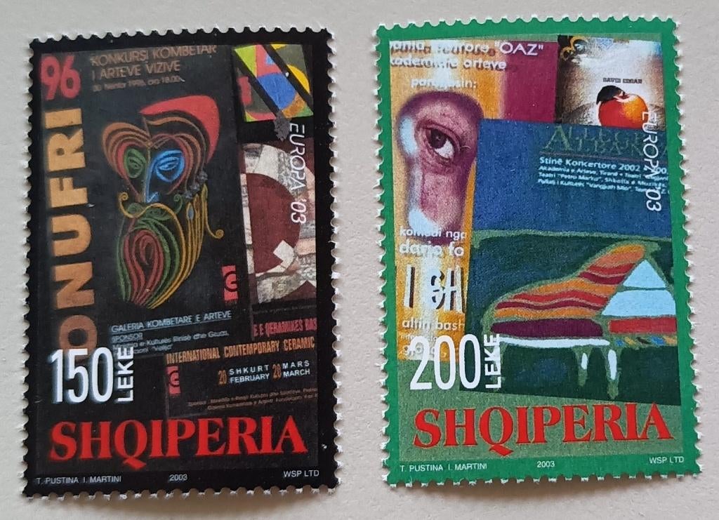 Albanie-Albania 2003 cept mich 2928-29, Ophalen of Verzenden, Overige landen, Postfris