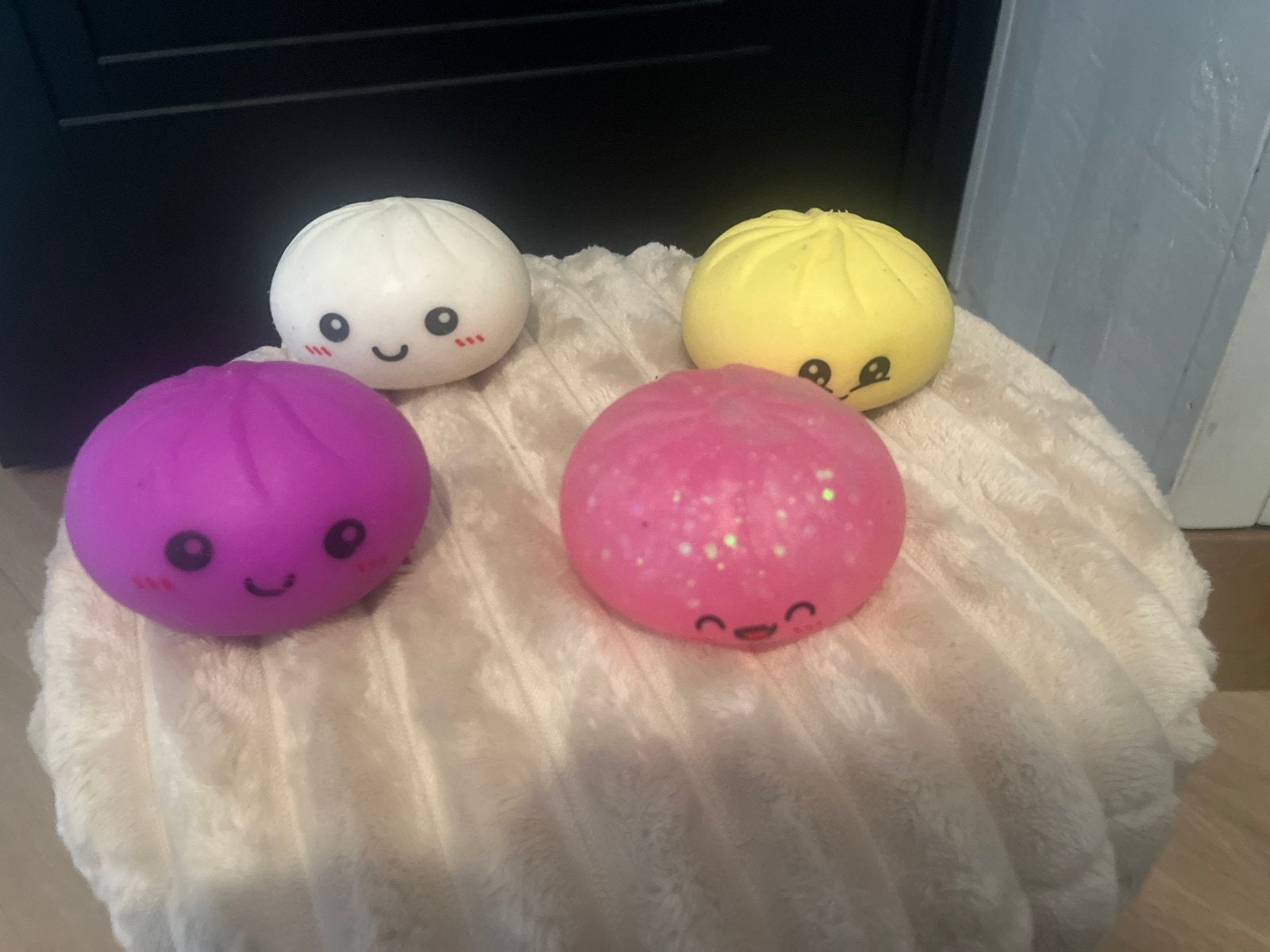 Leuke Squishy Dumplings Stressballetjes (4 stuks), Ophalen, Zo goed als nieuw, Jongen of Meisje