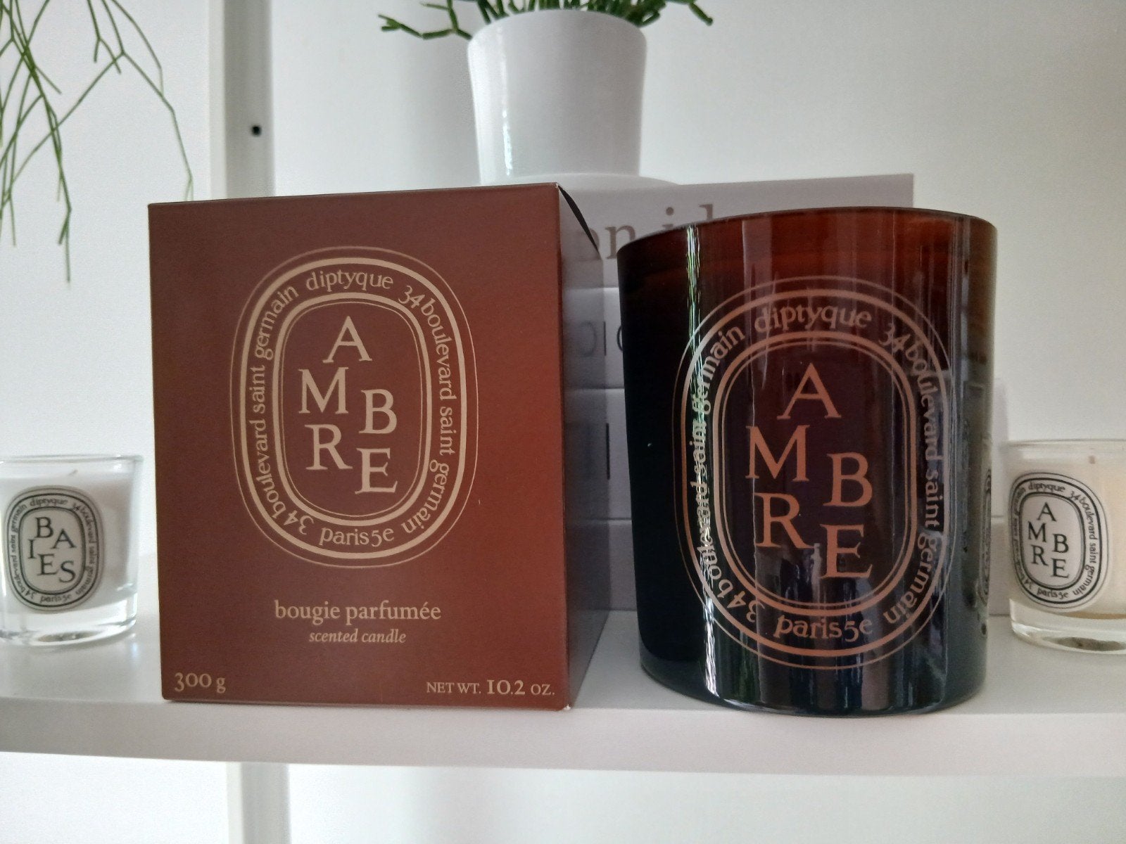 Diptyque grote maat geurkaars 300 gram Ambre voor €79, Ophalen of Verzenden, Nieuw, Kaars