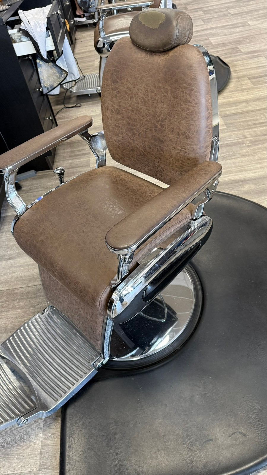 Kapperstoel barbier stoel barber chair X3 gratis, Ophalen, Gebruikt, Eén