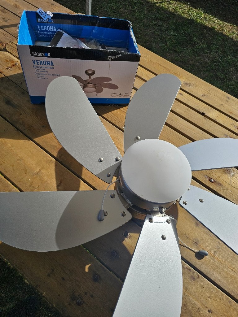 Ventilator lamp, Huis en Inrichting, Ophalen, Zilver, Overige stijlen, Overige fittingen