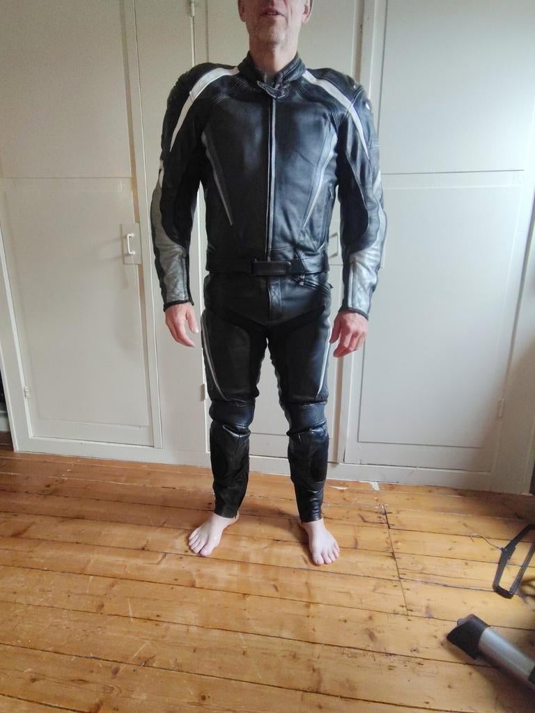 Leren motorpak (2 delig), Motoren, Kleding | Motorkleding, Evolution, Ophalen of Verzenden, Tweedehands, Heren