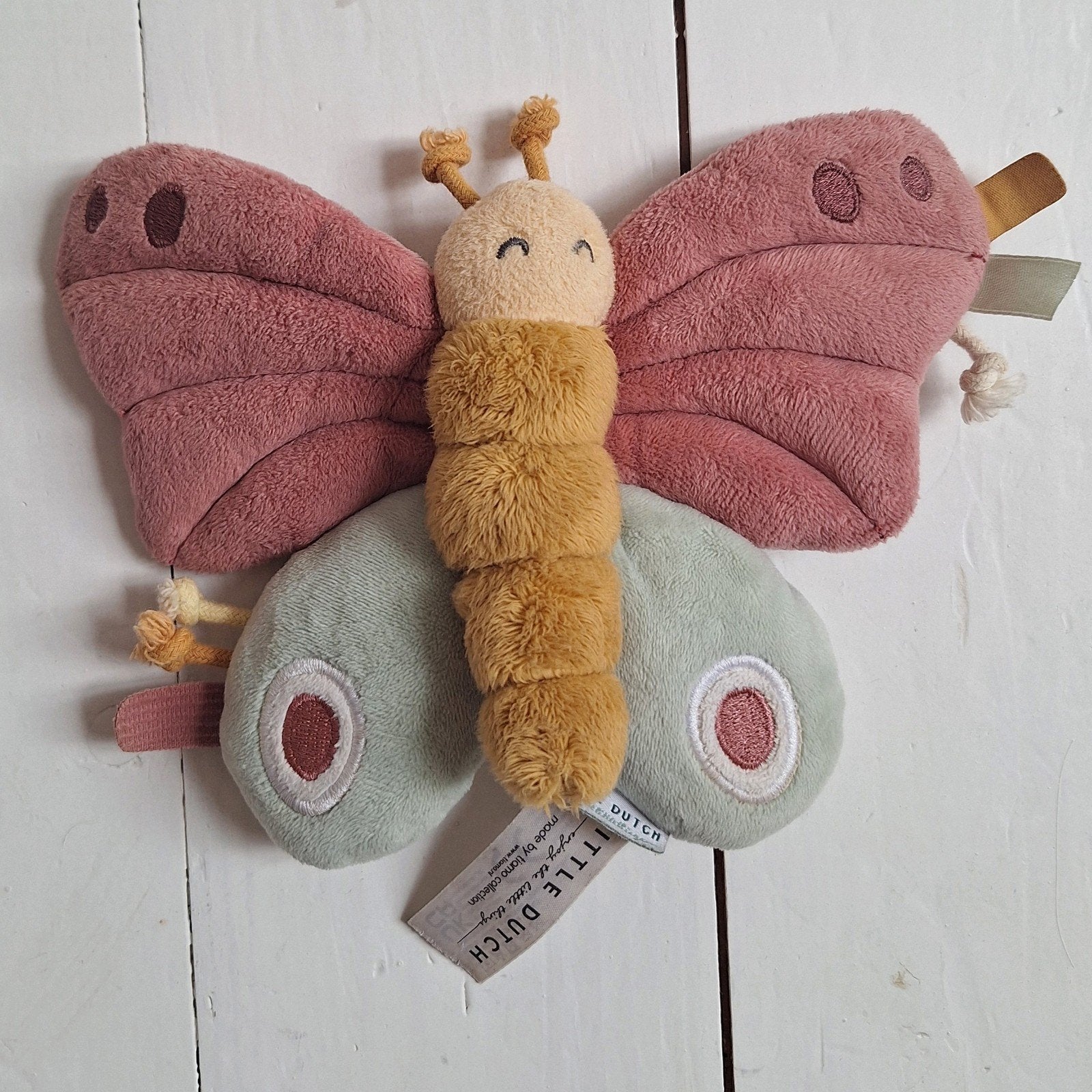 Little Dutch knuffel vlinder Lily met geluid en knisper, Ophalen, Gebruikt, Little Dutch, Overige typen
