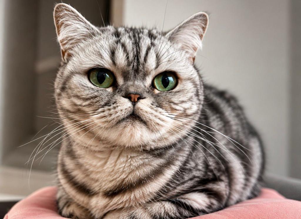 Britse korthaar tabby grijs, Poes