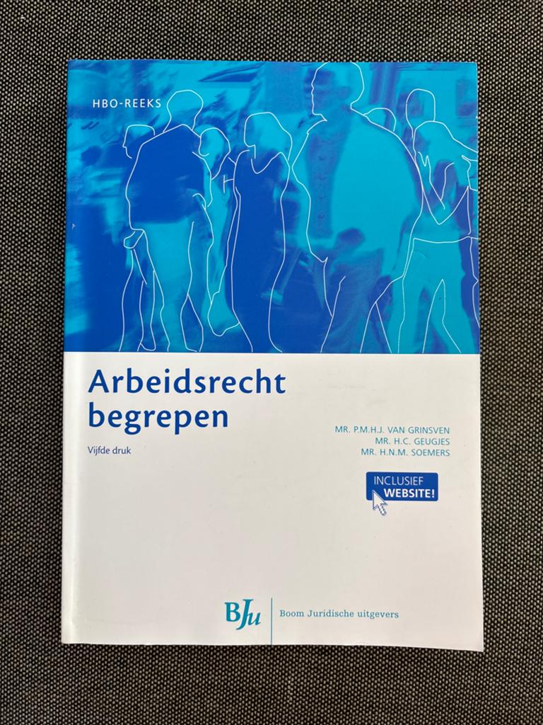 Arbeidsrecht begrepen - Vijfde druk (HBO-reeks), Ophalen of Verzenden, Gamma, Nieuw, HBO