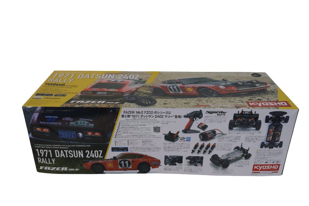Kyosho Fazer FZ02-R Rally Datsun 240Z 1/10, Hobby en Vrije tijd, Modelbouw | Radiografisch | Auto's, Elektro, Verzenden, Nieuw