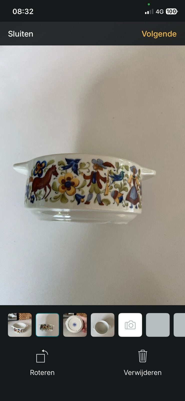 Vintage villeroy & Boch soepkom, Ophalen of Verzenden