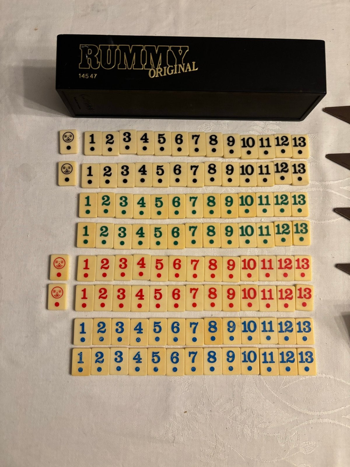 Rummy Original Bordspel - Compleet Peri Spiele set!, Drie of vier spelers, Ophalen of Verzenden, Gebruikt, Reisspel