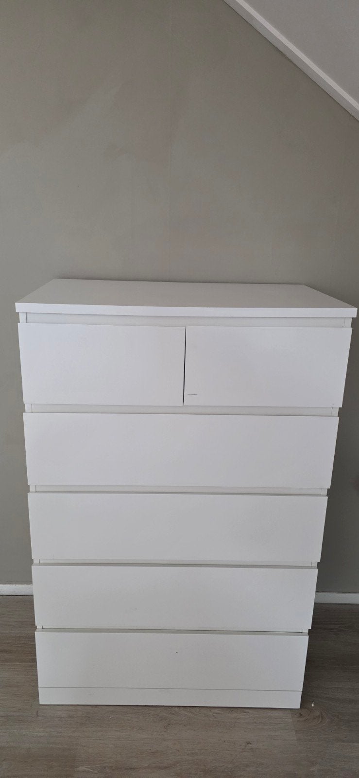 Ikea MALM ladekast met 6 lades (4 grote, 2 kleine), Huis en Inrichting, Kasten | Ladekasten, Gebruikt, 5 laden of meer, Ophalen