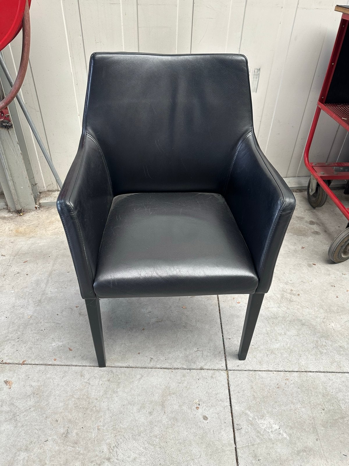 Wittmann Leren Eetkamerstoelen - Zwart, Handgemaakt, Ophalen, Gebruikt, Zwart, Leer