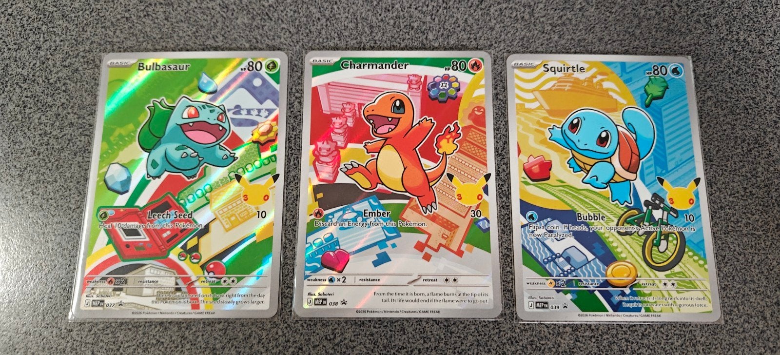 Pokémon First Partner Bulbasaur, Charmander, Squirtle, Ophalen, Zo goed als nieuw, Meerdere kaarten