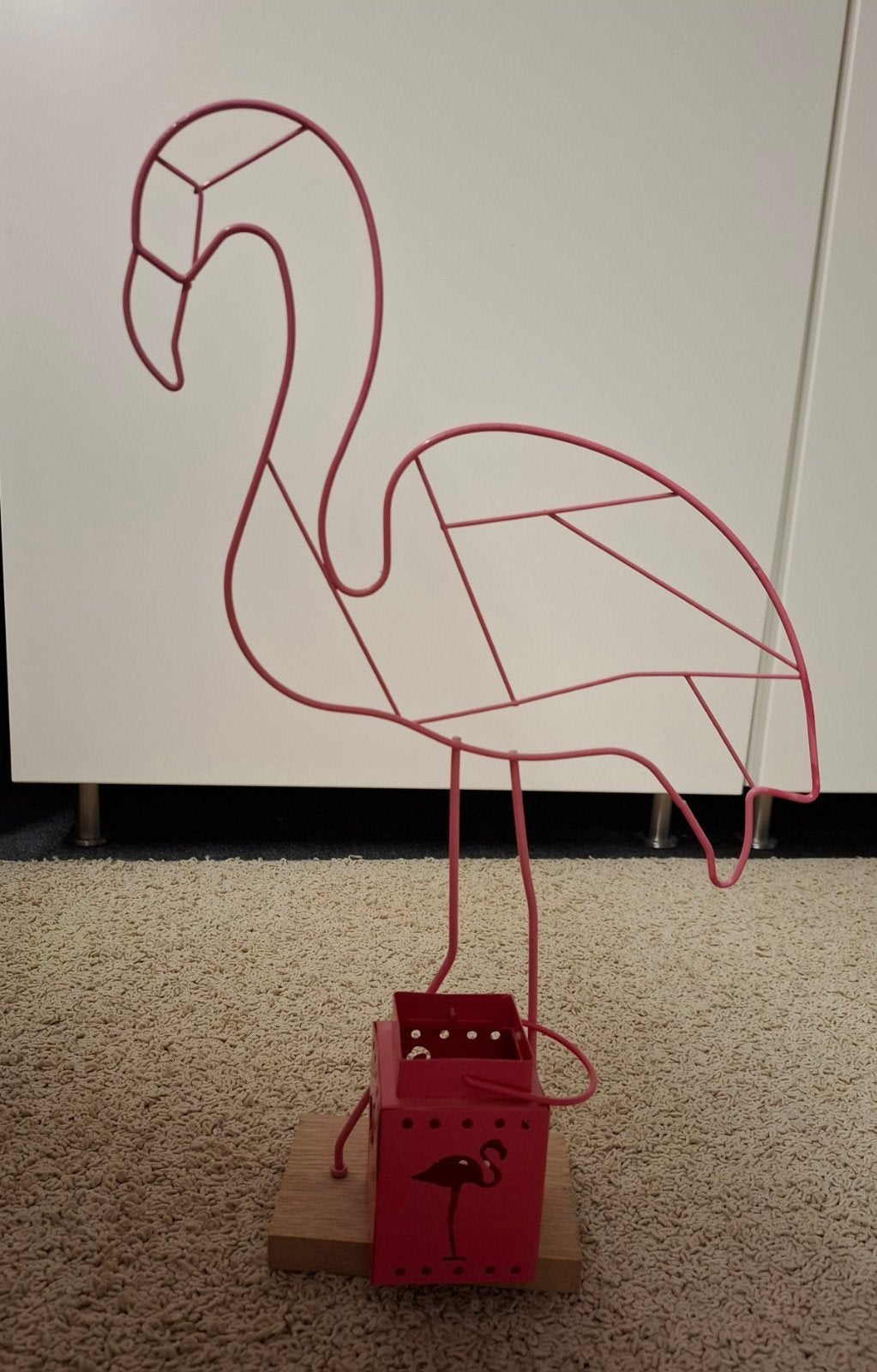 Waxinelichthouder & Metalen Flamingo, Ophalen of Verzenden
