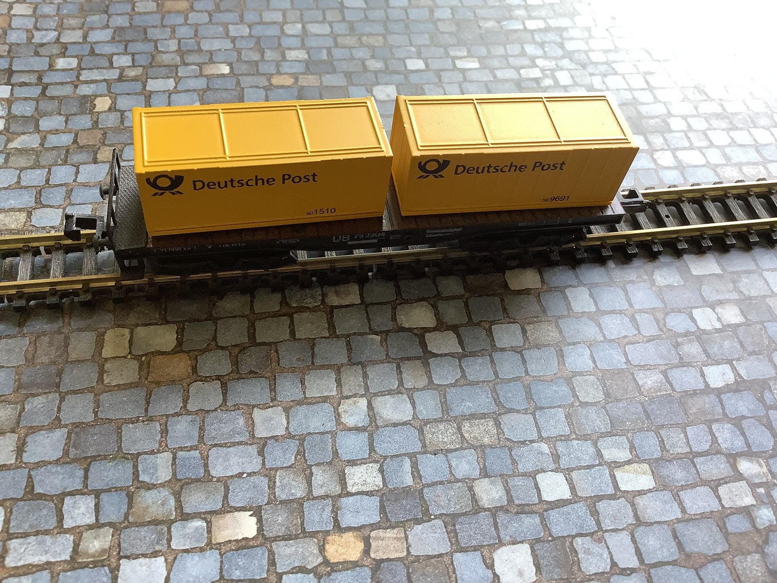Containers vervoer deutse post n spoor, Overige merken, Gelijkstroom, Wagon, Ophalen of Verzenden