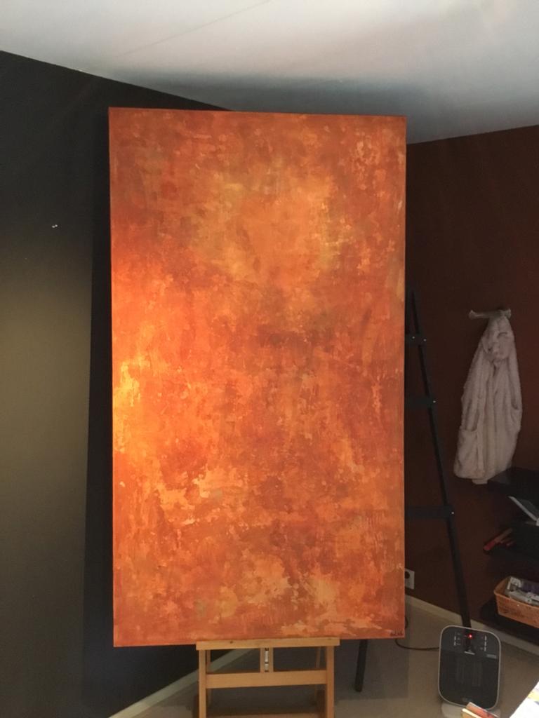 Schilderij ROEST heel groot 100x180 ophalem, Ophalen of Verzenden