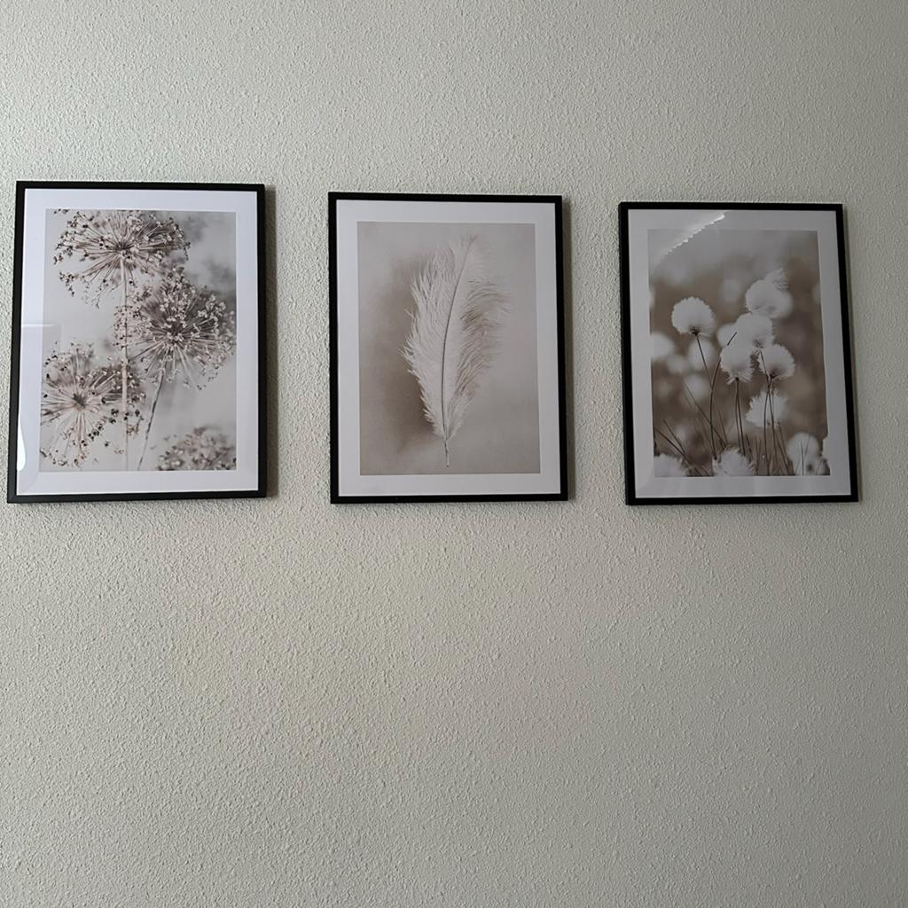 Mooie beige schilderijen, zwarte lijst 30x40, desenio poster, Huis en Inrichting, Woonaccessoires | Lijsten, Ophalen of Verzenden