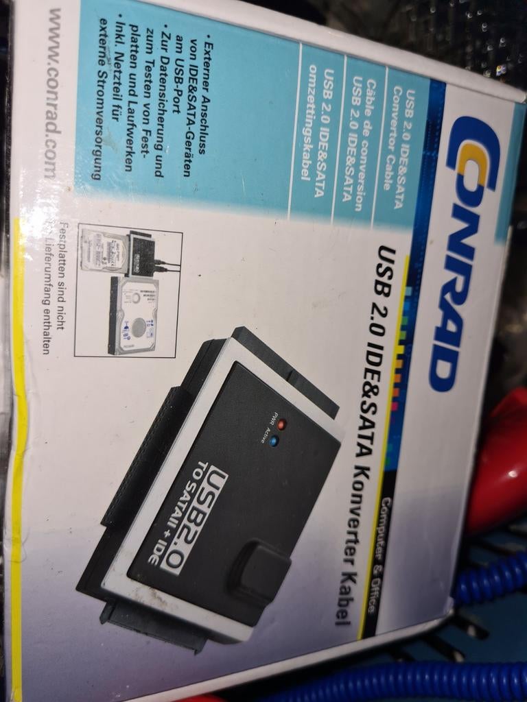 Conrad USB 2.0 IDE & SATA Converter Kabel, Ophalen of Verzenden