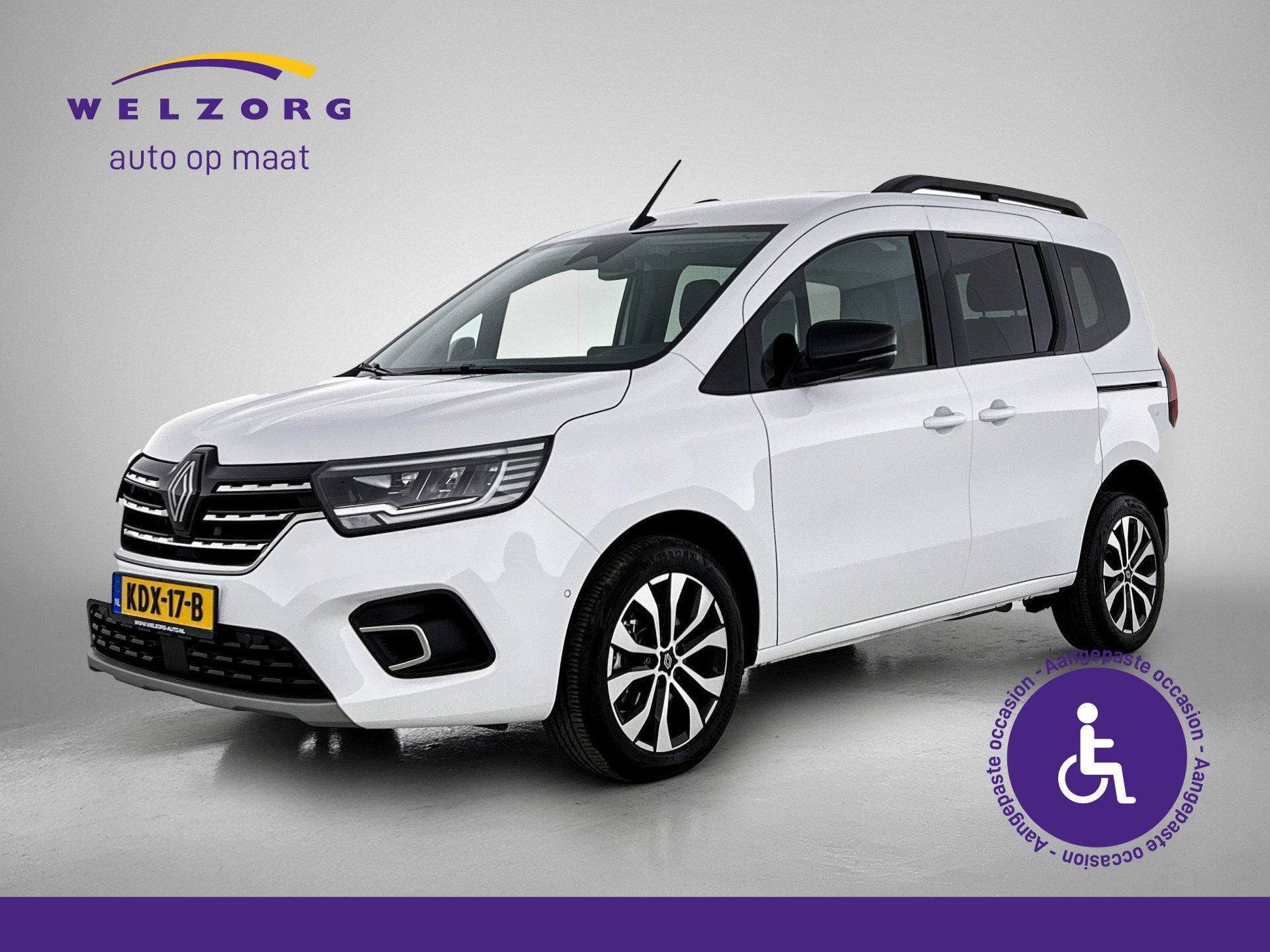 Renault Kangoo 1.3 TCe Direct leverbaar! Rolstoelauto, 12 maanden, Gebruikt, Euro 6, 4 cilinders