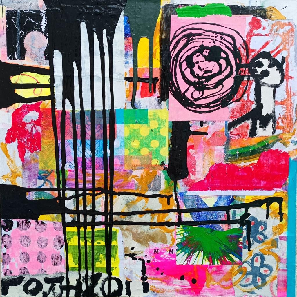 Abstract schilderij, Ophalen of Verzenden
