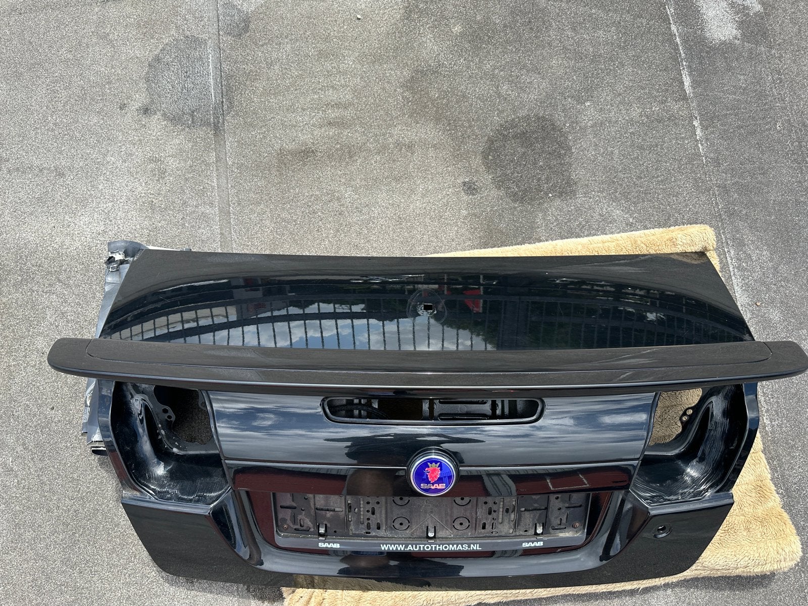 Saab 9-3 cabrio ng achterklep met aero spoiler zwart 170, Ophalen, Gebruikt, Saab