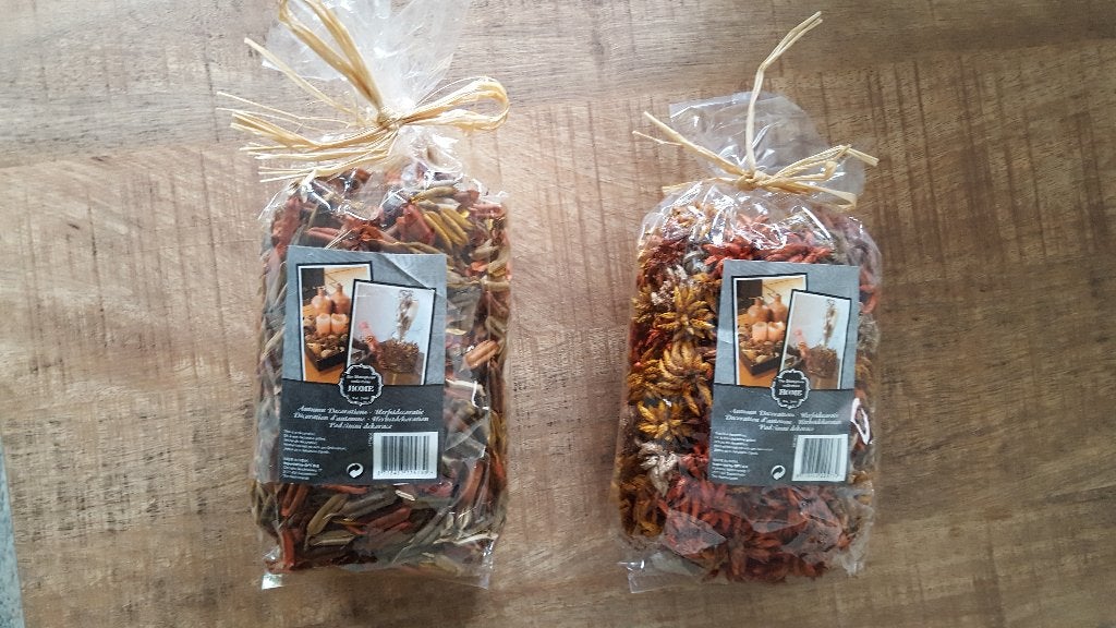 potpourri herfstdecoratie 2 stuks nieuw, Ophalen of Verzenden, Nieuw