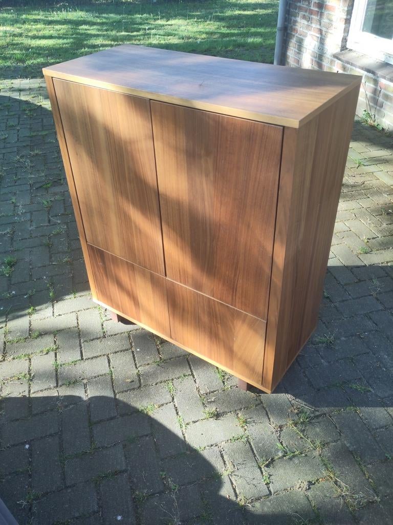 Walnoten dressoir ikea Stockholm, Ophalen, 100 tot 150 cm, Zo goed als nieuw, Modern, Tijdloos