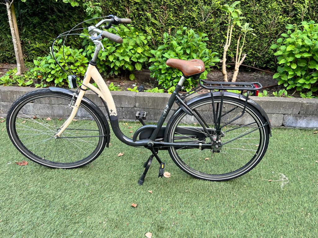 Degelijke fiets lage instap, Ophalen, Gebruikt, Velgrem, Versnellingen