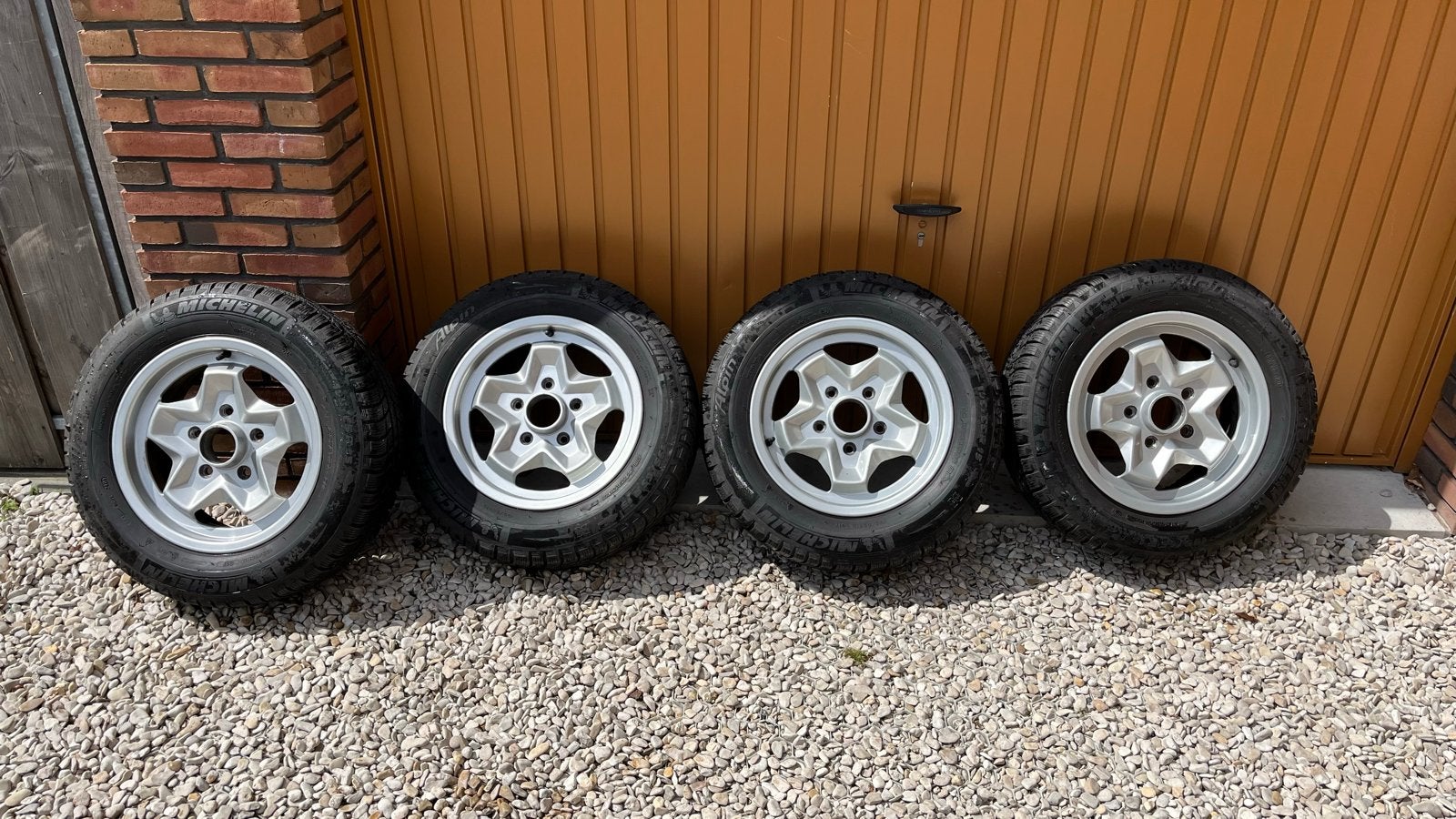 Porsche 911 cookie cutters ATS velgen met winterbanden, Auto-onderdelen, Banden en Velgen, Ophalen, Gebruikt, 15 inch, Banden en Velgen