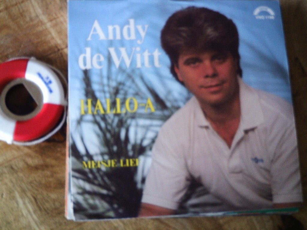 Andy de Witt - Hallo-A / Meisje Lief (Vinyl Single)  26s, Beschermende buitenhoes, 7 inch, Ophalen of Verzenden, Zo goed als nieuw