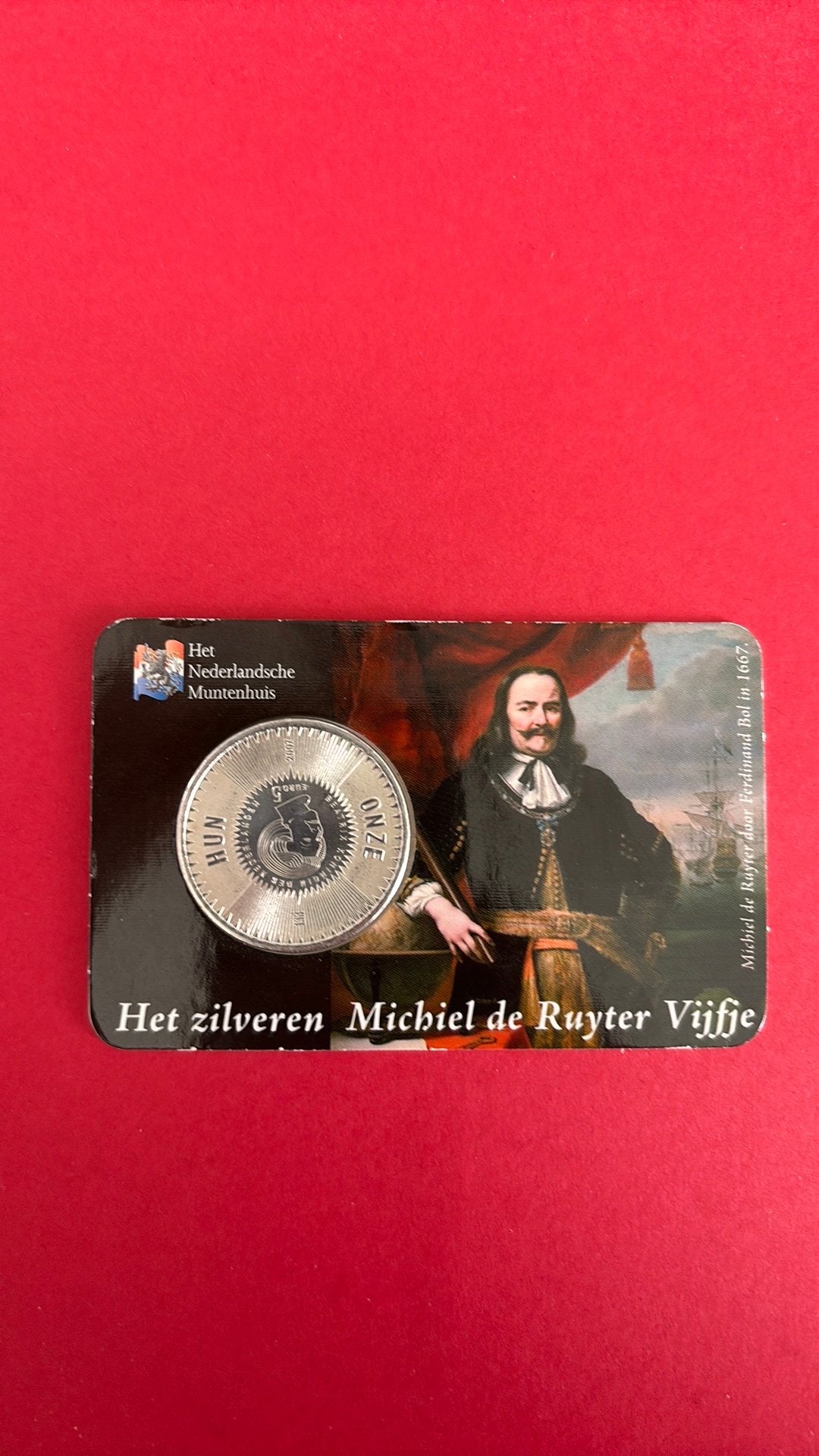 Zilveren 5 Euro Herdenkingsmunt 2007 Michiel de Ruyter (UNC), Ophalen of Verzenden, Koningin Beatrix, Euro's