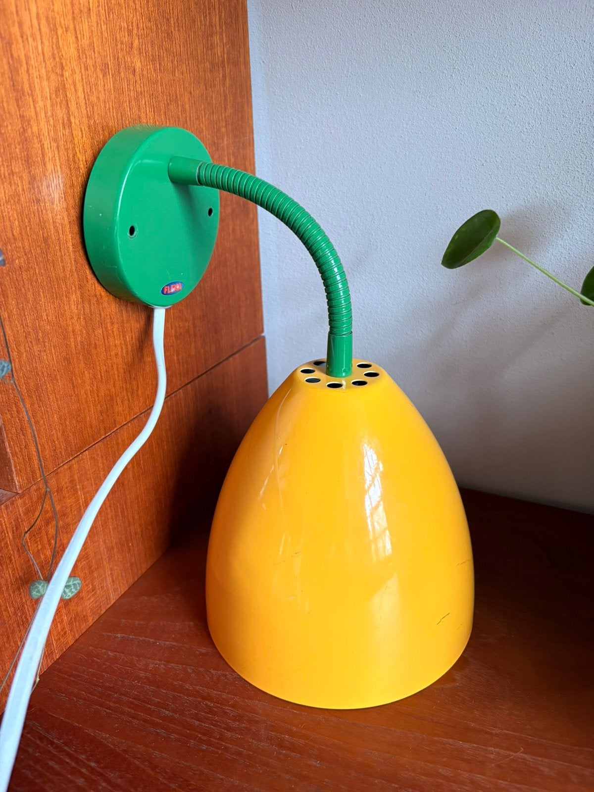 Vintage / retro Flexa wandlamp, Deens design Horn type 515, Ophalen of Verzenden, Gebruikt, Metaal