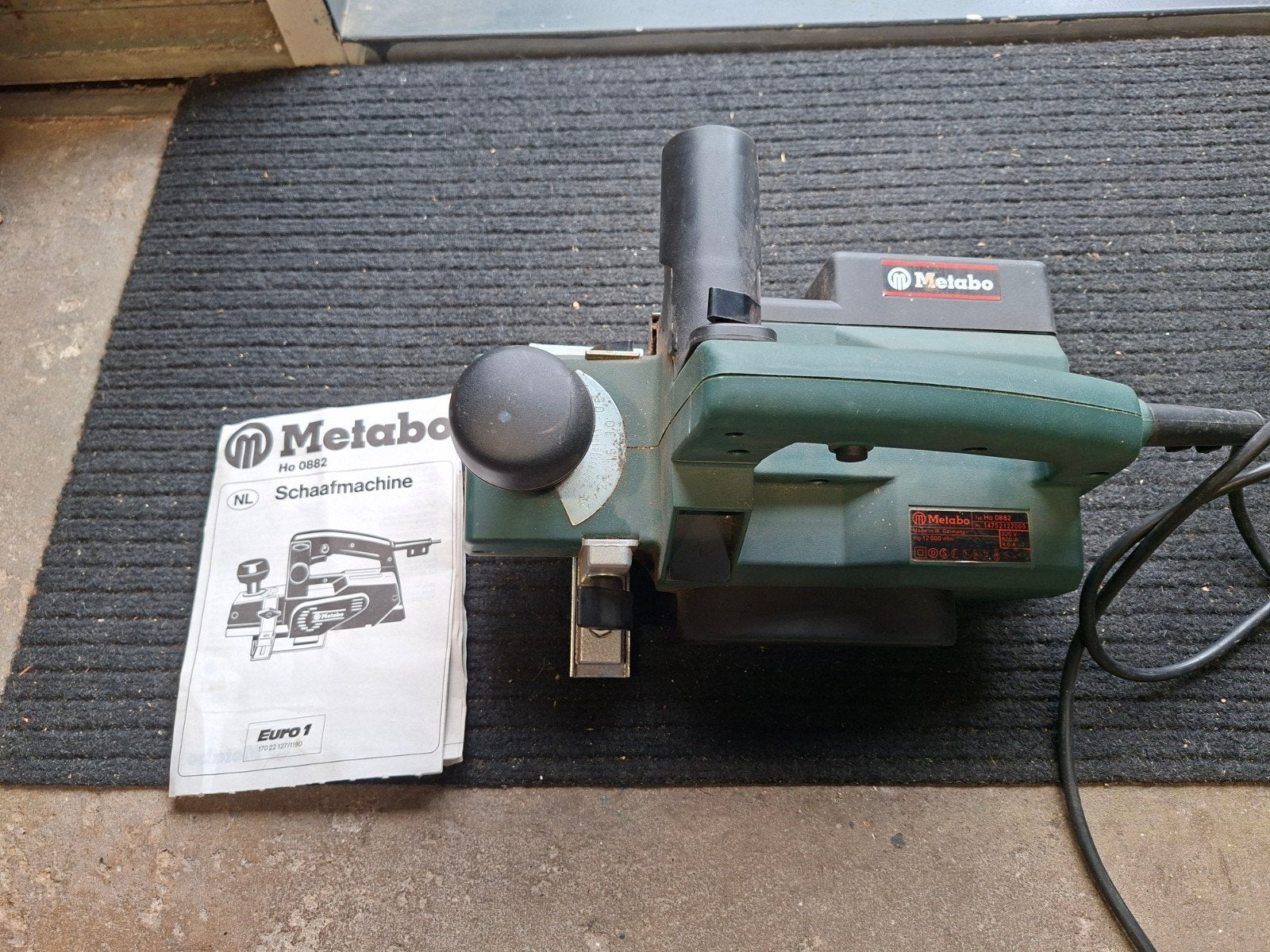 Metabo Schaafmachine Ho 0882 - Krachtige Elektrische Schaaf, Doe-het-zelf en Verbouw, Ophalen of Verzenden, Gebruikt, Elektrisch