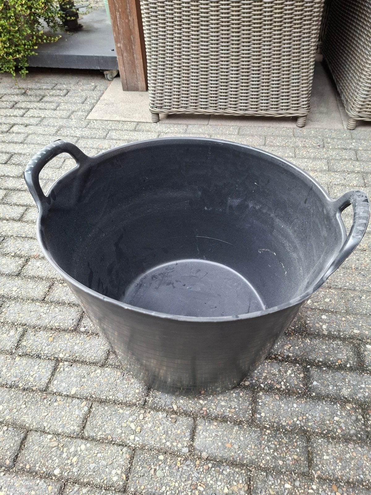 Flexibele kuip 42 liter - Gripline Flextub zwart, Ophalen, Nieuw