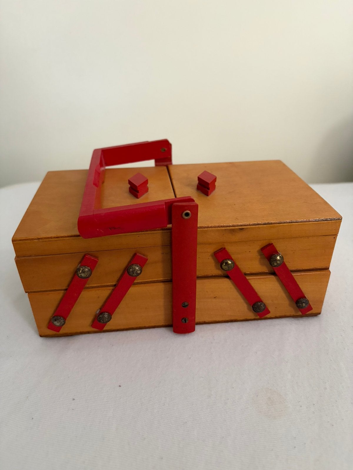 Houten naaikistje, Ophalen of Verzenden, Gebruikt, Overige typen