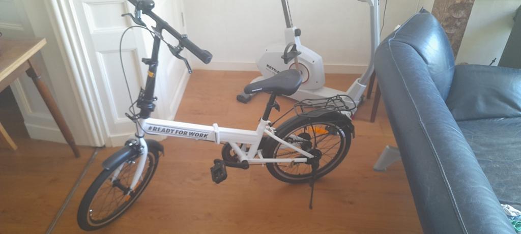 #readyforwork witte vouwfiets nieuw, 20 inch of meer, Nieuw, Totaal opvouwbaar, Ophalen