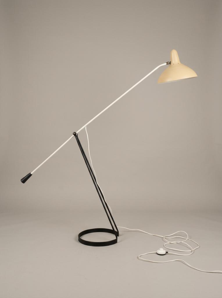 Tivoli Vloerlamp van Floris Fiedeldij voor Artimeta, 1950s, Ophalen of Verzenden, Gebruikt, Metaal