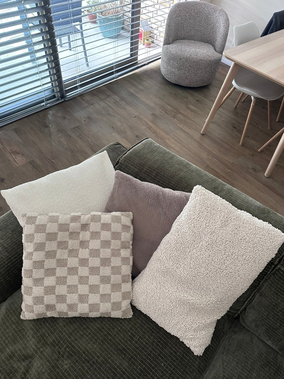 Diverse sierkussens, Huis en Inrichting, Ophalen, Gebruikt, Beige, Vierkant