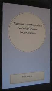 Algemene verantwoording Volledige Werken Louis Couperus, Boeken, Literatuur, Ophalen of Verzenden, Zo goed als nieuw