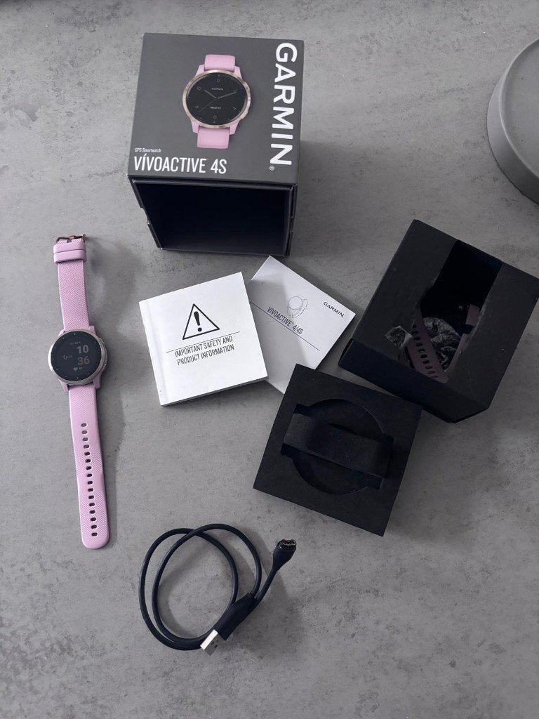 Garmin Vivoactive 4S Rose, Ophalen, Garmin, Zo goed als nieuw, Waterdicht